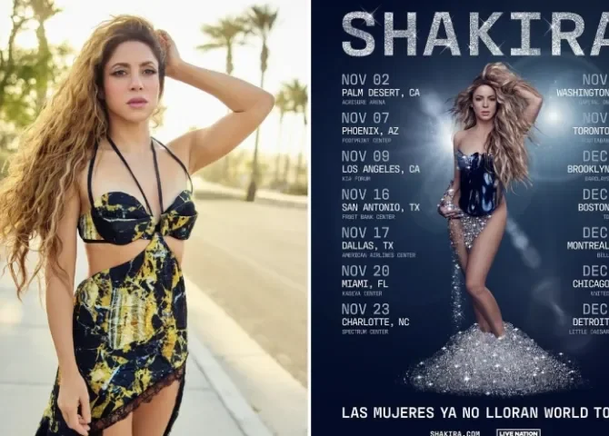  Shakira anuncia las primera fechas de su gira mundial ‘Las mujeres ya no lloran’ 