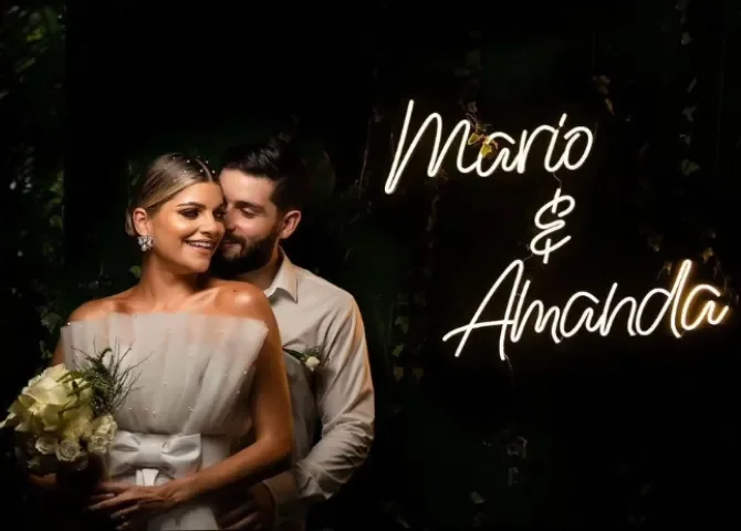  Amanda Díaz y Mario Fonseca celebran dos años de feliz matrimonio compartiendo detalles de su boda 