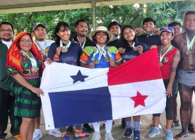  Atletas indígenas panameños logran medallas en Juegos Ancestrales en Colombia 