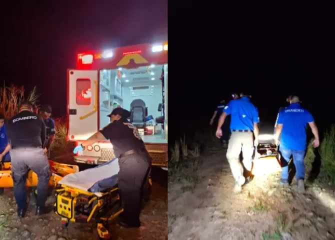  Rescatan a joven embarazada tras caer al río en Coclé 