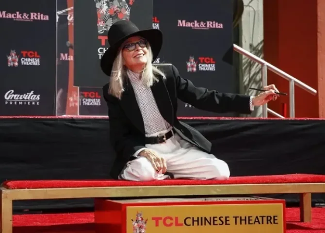  Imagen de 2022 de la actriz Diane Keaton. EFE/EPA/Caroline Brehman 