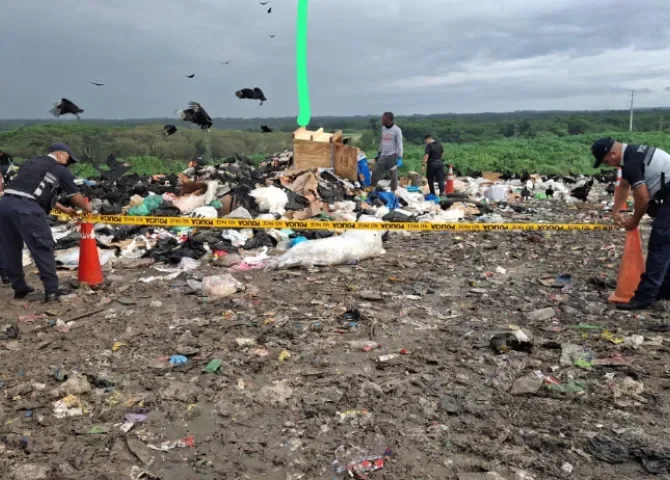  ¡Dios mío! Encuentran feto en vertedero de Colón 