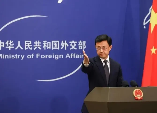  Portavoz del Ministerio de Relaciones Exteriores de China, Guo Jiakun. Foto: EFE.  