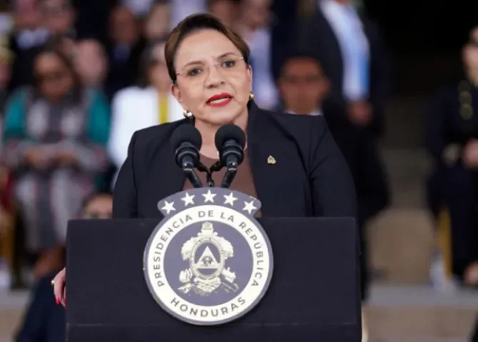  Presidenta de Honduras, Xiomara Castro. Foto: EFE. 