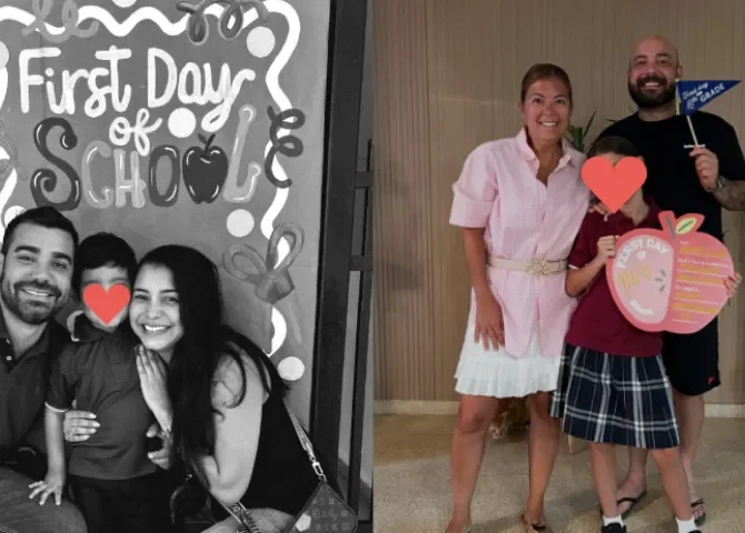   ¡Entre mochilas y lagrimitas! Sara Bello y Delyanne Arjona se ponen sentimentales en el inicio de clases de sus 'peques'  