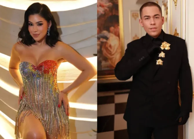  ¡Brillo, color y concepto! Los detalles que no viste del vestido de Sasha Nikyta 