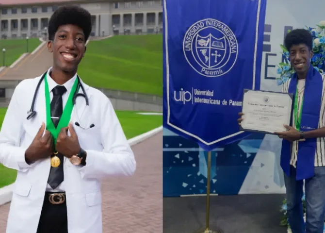  Elías Johnson 'rompe todo argumento' tras graduarse como médico 