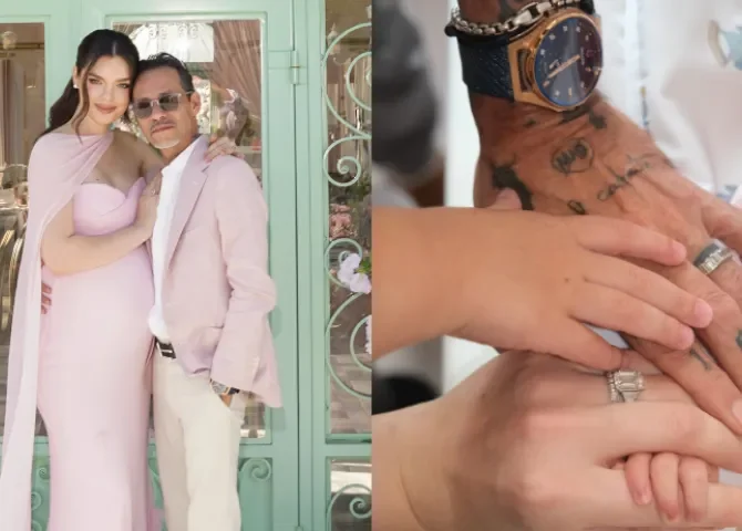  Nadia Ferreira y Marc Anthony anuncian el nacimiento de su hija Myla 
