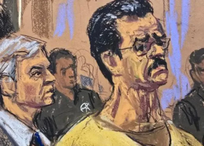  Fotografía de un dibujo realizado por la artista Jane Rosenberg. Foto: EFE. 
