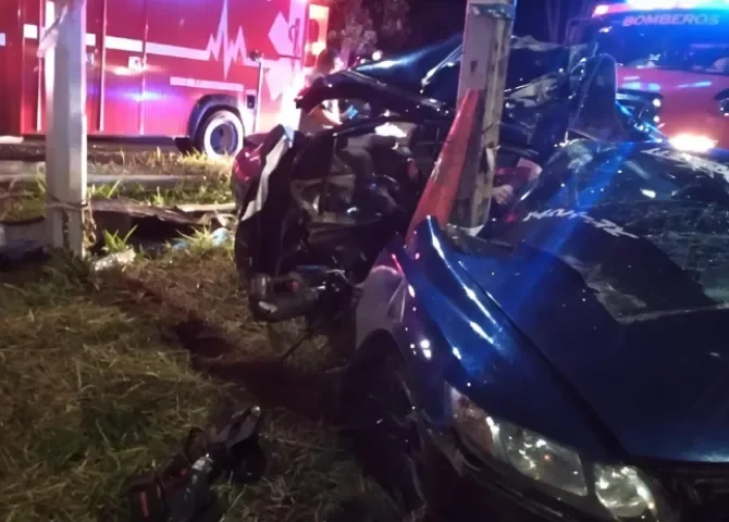  Dos muertos y un herido grave tras violento choque en la autopista Arraiján-La Chorrera 