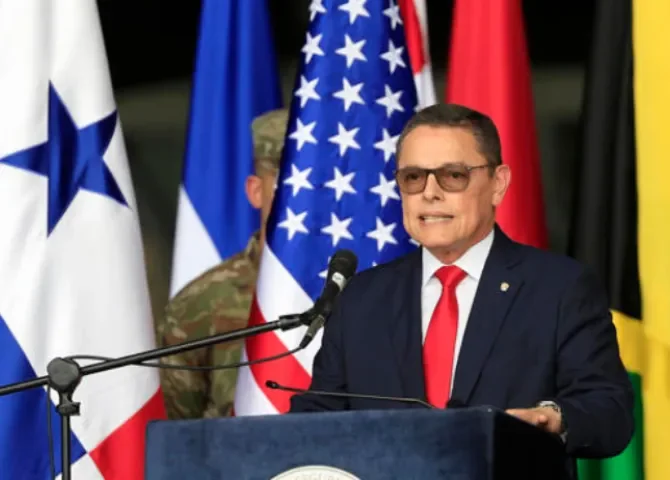   Frank Ábrego, ministro de Seguridad. Foto: EFE.   