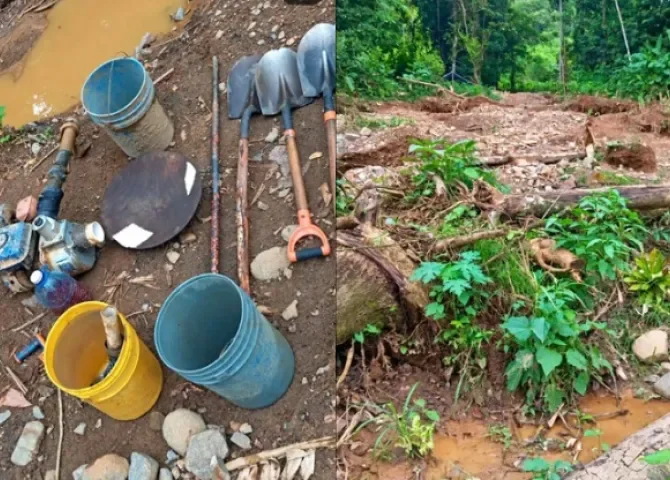  Aprehenden a dos panameños por presunta minería ilegal en el Parque Nacional Chagres 